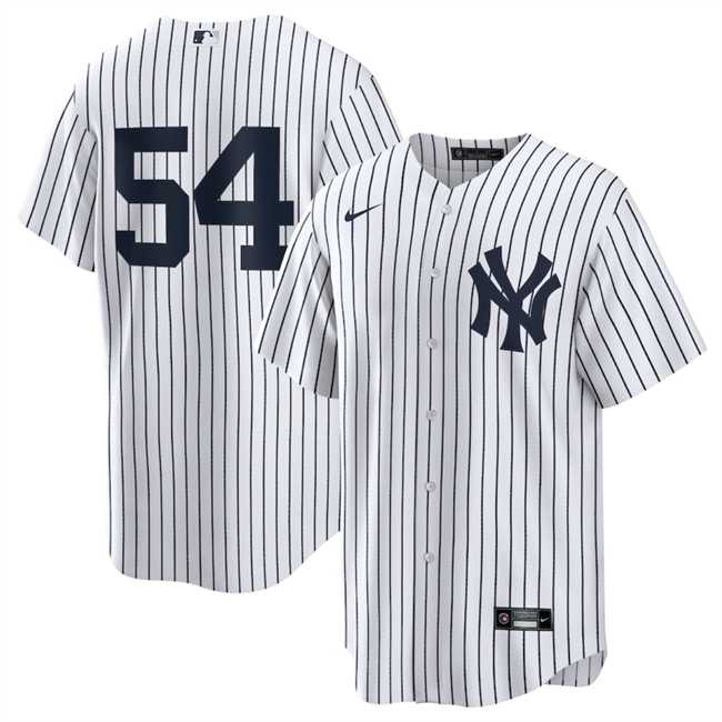 Men%27s New York Yankees #54 Max Fried White 2024 Cool Base Stitched Jersey Dzhi->philadelphia phillies->MLB Jersey